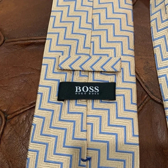 Hugo Boss silk jacquard tie, wide - Picture 2 of 3